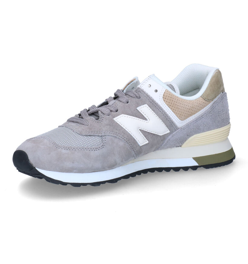 New Balance ML 574 Baskets basses en Gris pour hommes (353357) - pour semelles orthopédiques