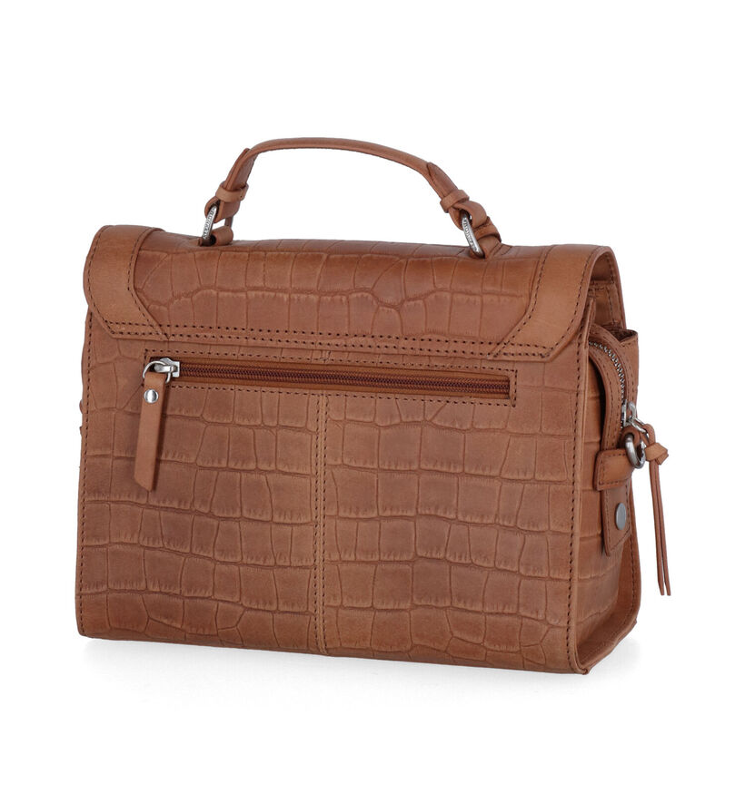 Burkely Icon Ivy Sac à main en Cognac en cuir (307977)