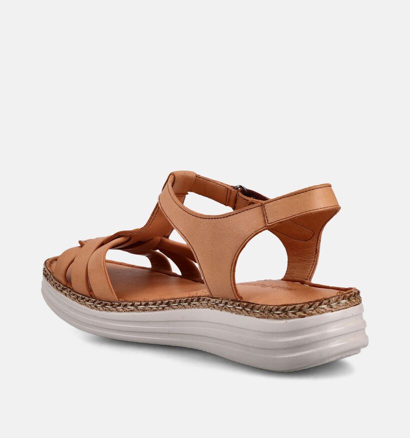 Hush Puppies Maki Cognac Sandalen voor dames (370573)