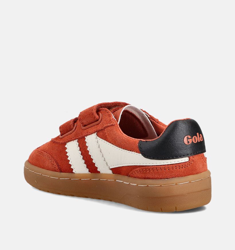 Gola Chaussures à scratch en Orange pour filles, garçons (360984) - pour semelles orthopédiques