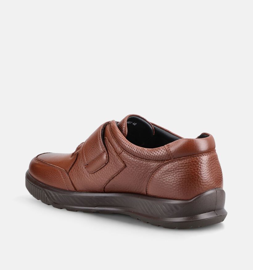 G-Comfort Chaussures confort en Cognac pour hommes (381420) - pour semelles orthop&eacute;diques