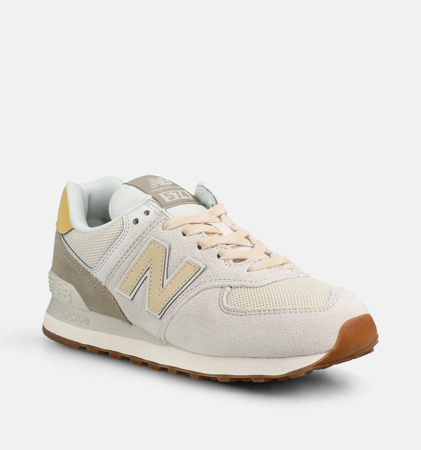 New Balance 574 Beige Sneakers voor dames (374982) - geschikt voor steunzolen