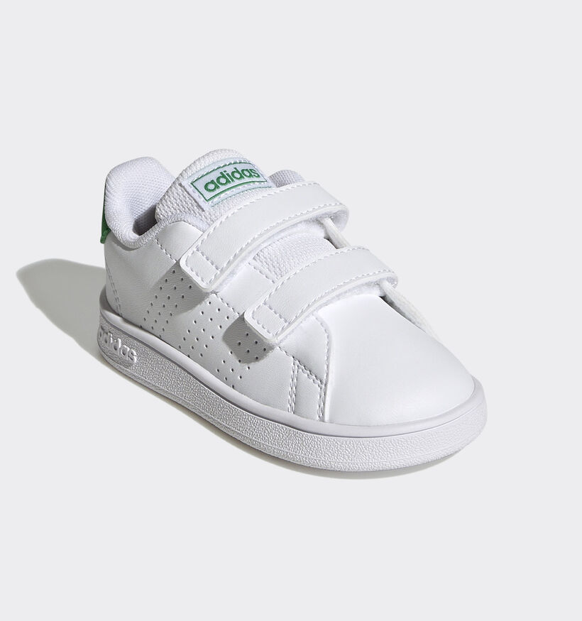 adidas Advantage Baskets en Blanc pour filles, garçons (350568) - pour semelles orthopédiques