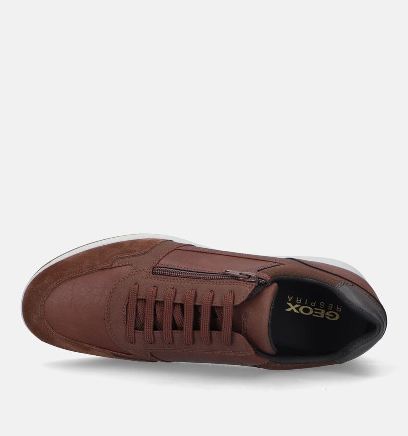 Geox Optek U Avery Chaussures basses en Cognac pour hommes (328361)