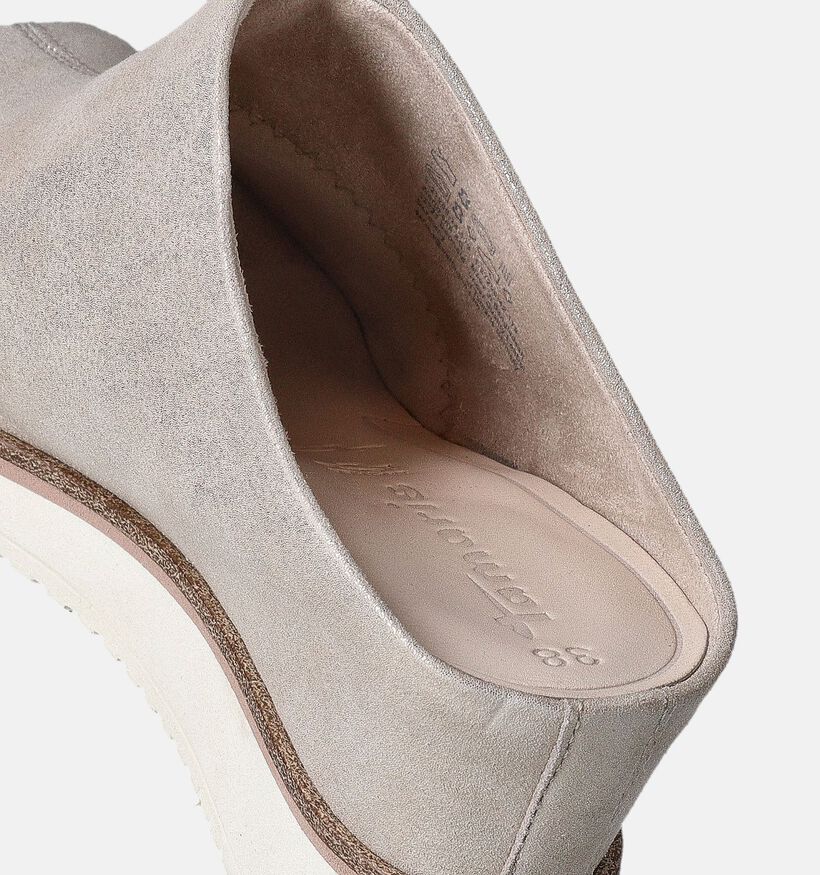 Tamaris Nu-pieds compensées en Or pour femmes (354304)