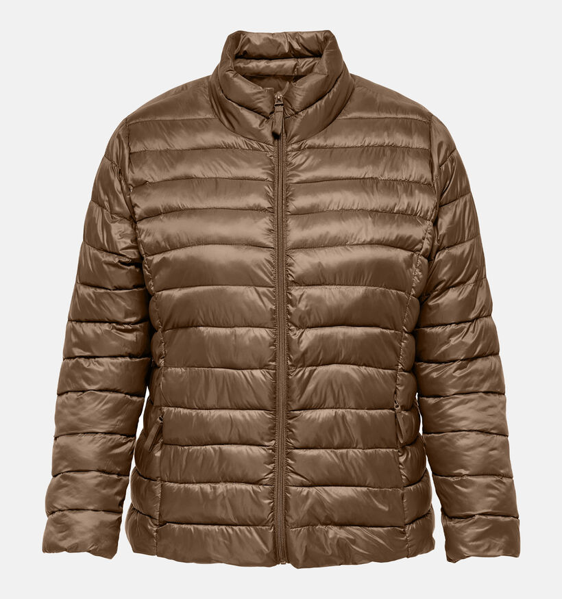 ONLY Carmakoma Bruine Gewatteerde Jas voor dames (371843)