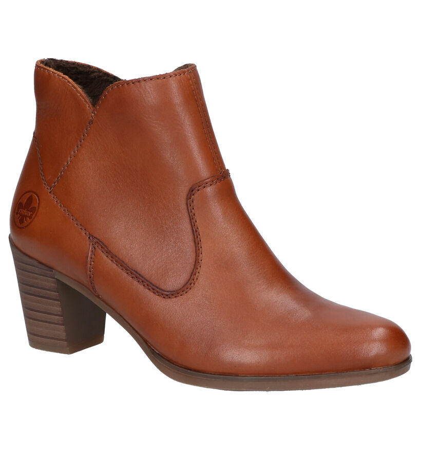 Rieker Bottines à talons en Cognac en cuir (282726)