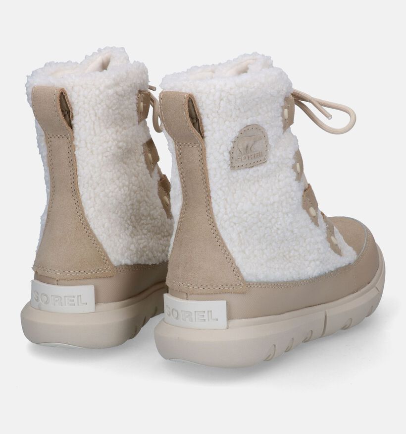 Sorel Explorer II Bottes de neige en Ecru pour femmes (294164) - pour semelles orthopédiques