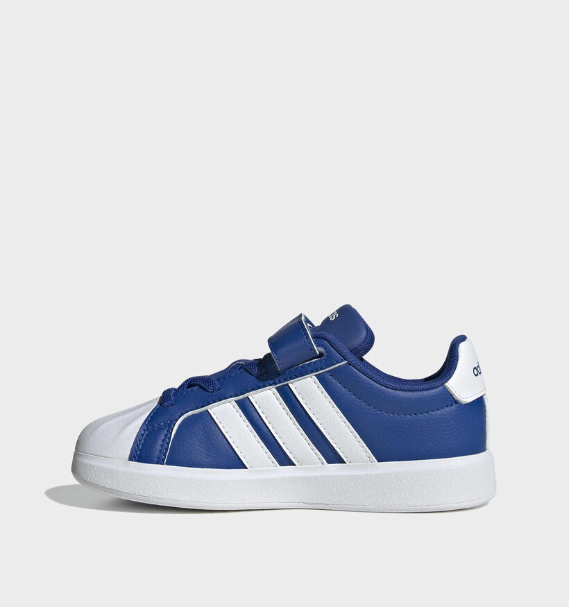 adidas Streettalk Baskets en Bleu pour gar&ccedil;ons (372790) - pour semelles orthop&eacute;diques