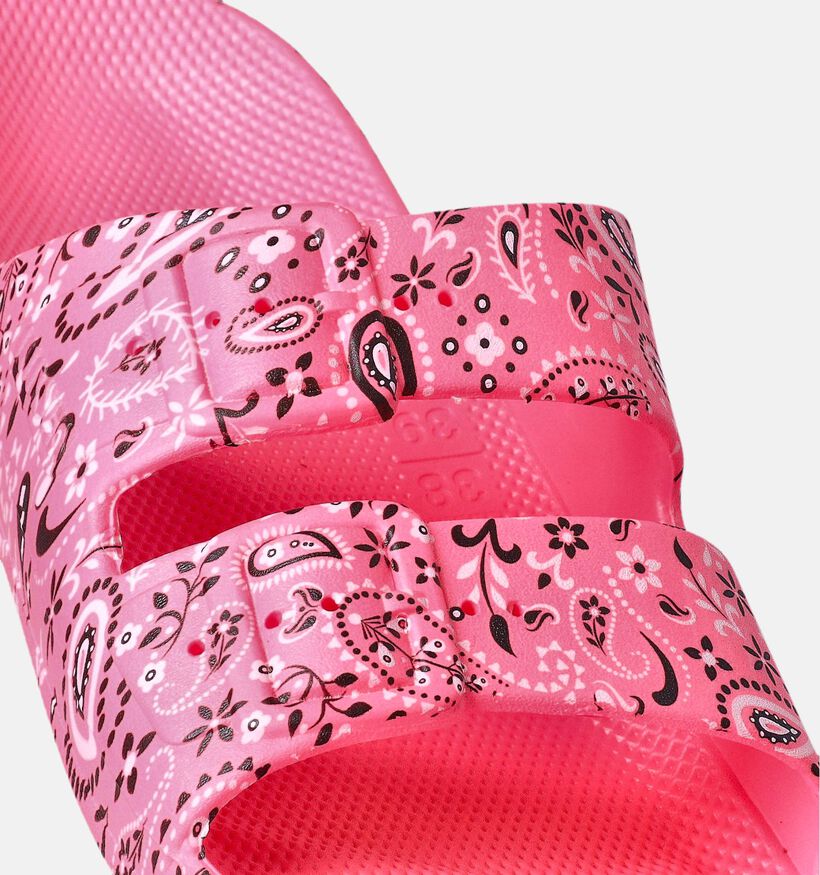 Freedom Moses Ringo Claquettes en Fuchsia pour femmes (354910)
