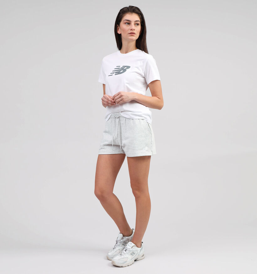 New Balance Wit T-shirt voor dames (354026)