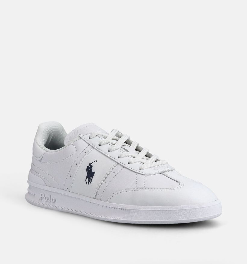 Polo Ralph Lauren Hrt Aera PP Baskets habill&eacute;es en Blanc pour femmes (369535)
