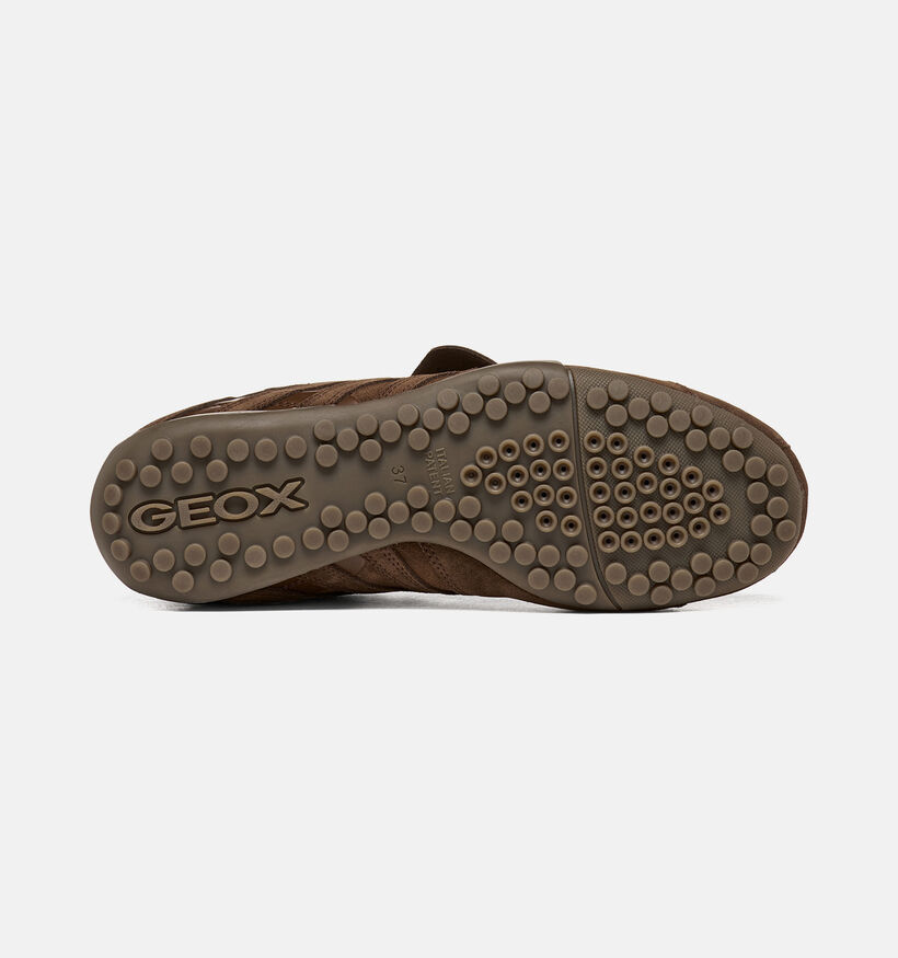 Geox Snake Donkerbruine Sneakers voor dames (377778) - geschikt voor steunzolen