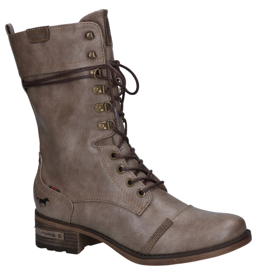 Mustang Bruine Bottines in kunstleer (294332)