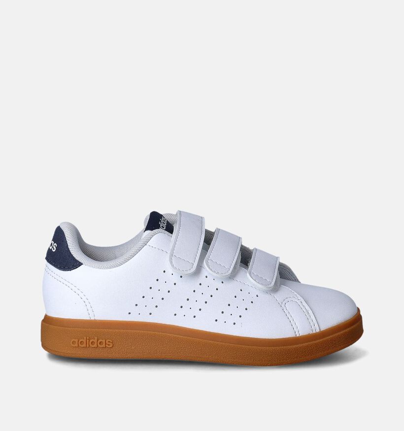 adidas Advantage Base 2.0 Witte Sneakers voor jongens, meisjes (350106)