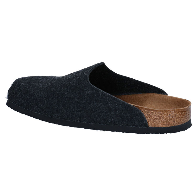 Birkenstock Amsterdam Grijze Pantoffels in stof (294814)