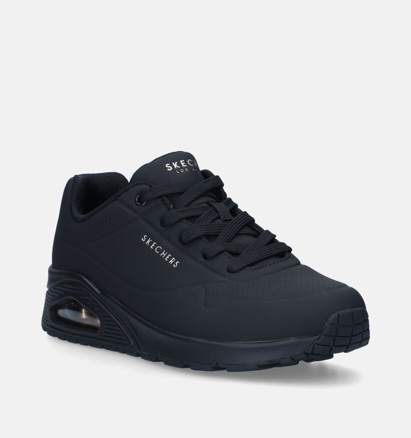 Skechers Uno Stand On Air Zwarte Sneakers voor dames (343905)