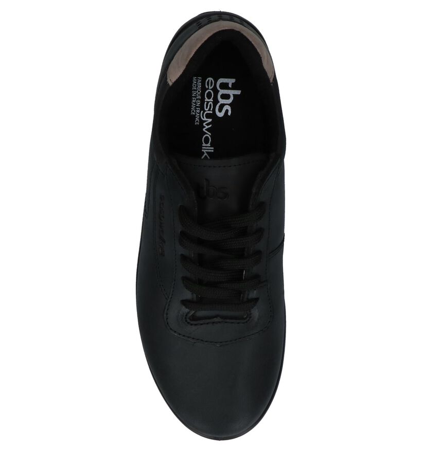 tbs Chaussures à lacets en Noir en cuir (236054)