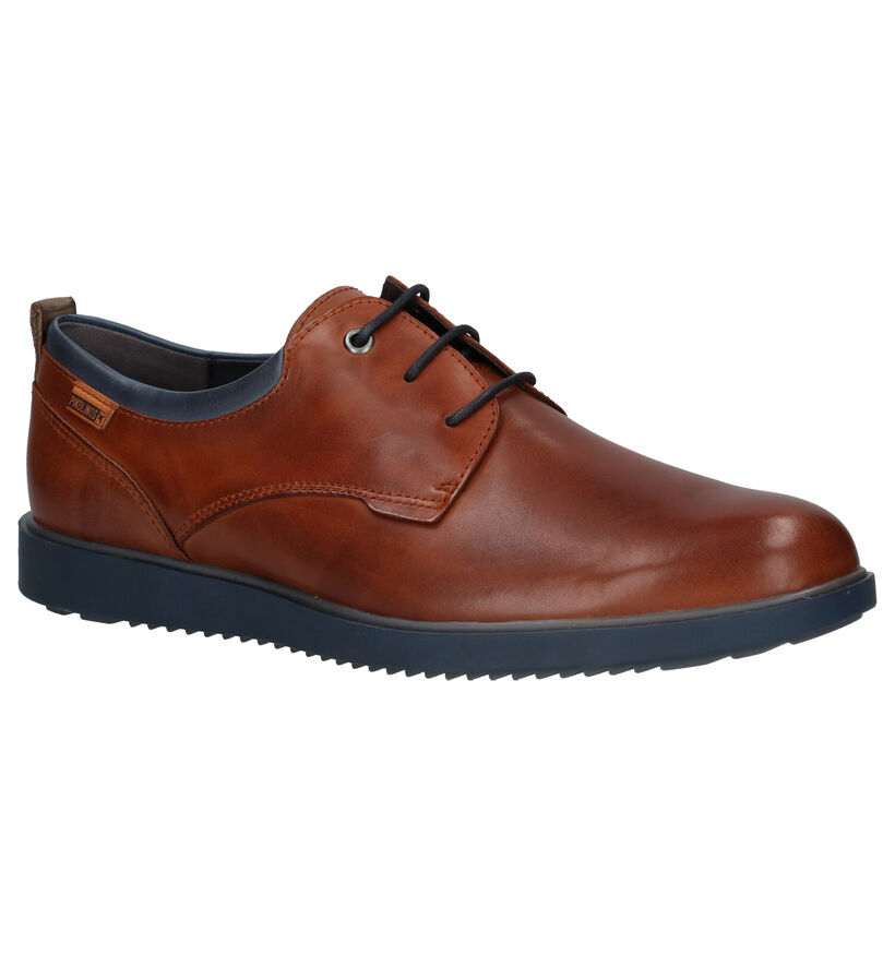 Pikolinos Corcega Cognac Geklede Veterschoenen in leer (261430)