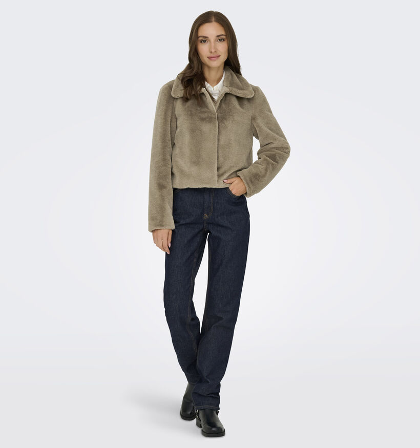 JDY Macy Life  Manteau court en Beige pour femmes (359929)