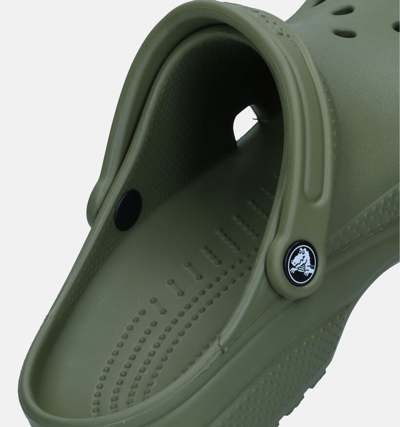 Crocs Classic Claquettes de piscine en Vert Kaki pour hommes (340089)