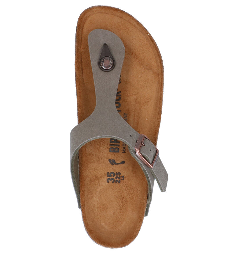 Birkenstock Gizeh Zwarte Teenslippers voor jongens (338075)