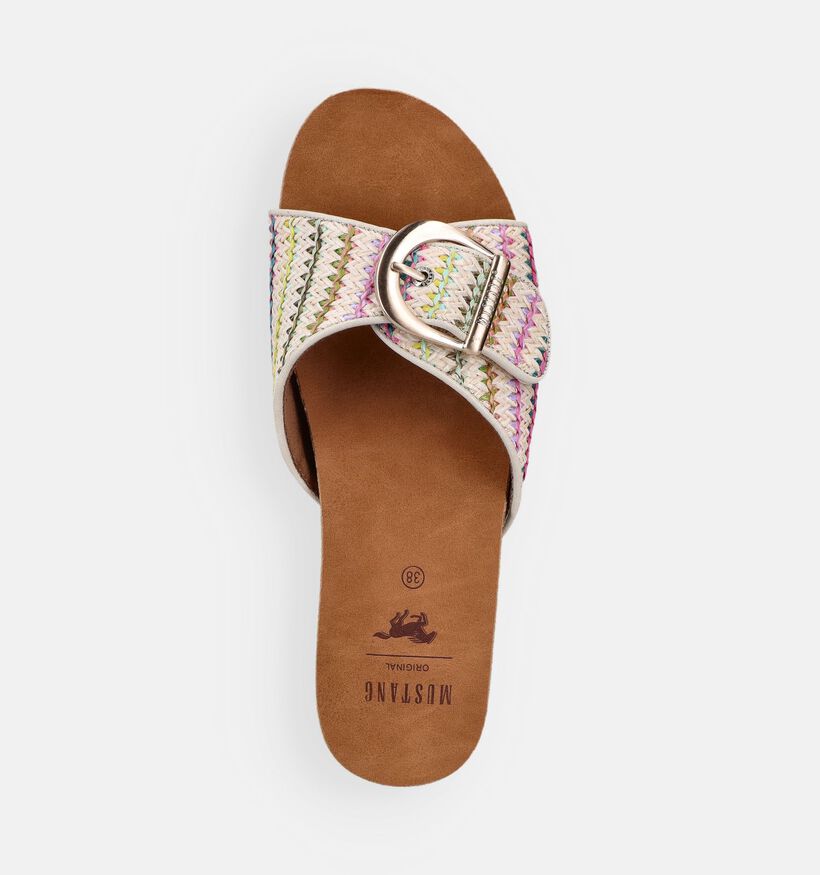 Mustang Nu-pieds plates en Brun pour femmes (372118)