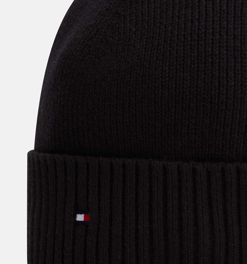 Tommy Hilfiger Flag Pima Zwarte Muts voor heren (379519)