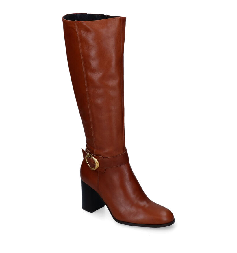 Signatur Bottes hautes en Cognac pour femmes (314662)