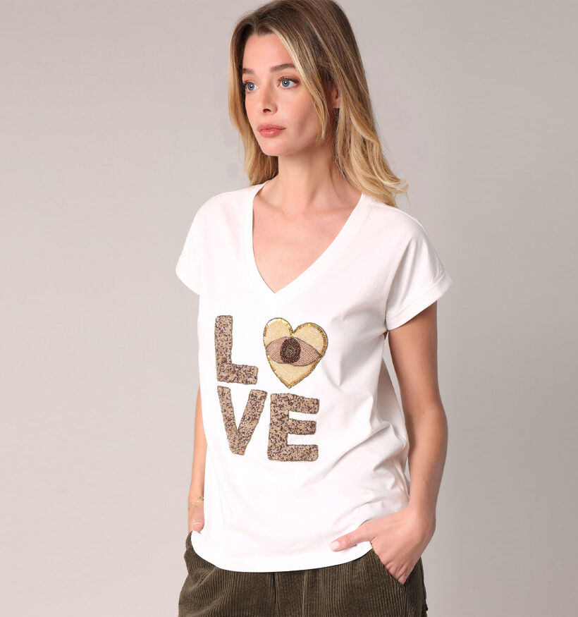 Deeloxe Original Mykamore Witte T-shirt voor dames (365444)