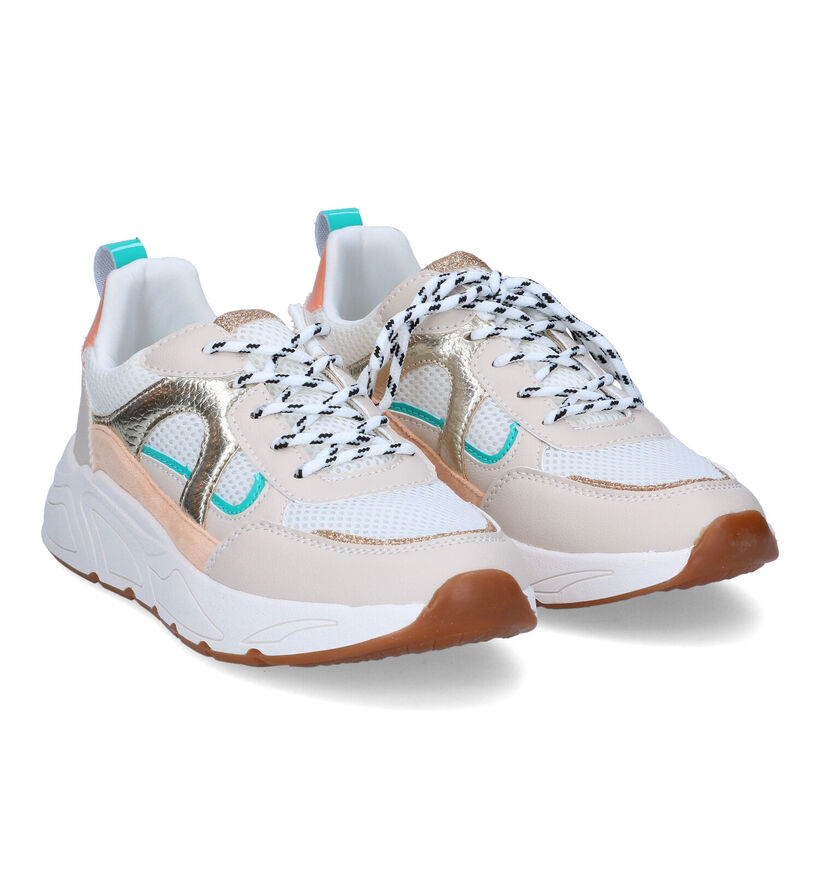 Poelman Baskets casual en Vert pour femmes (319799)