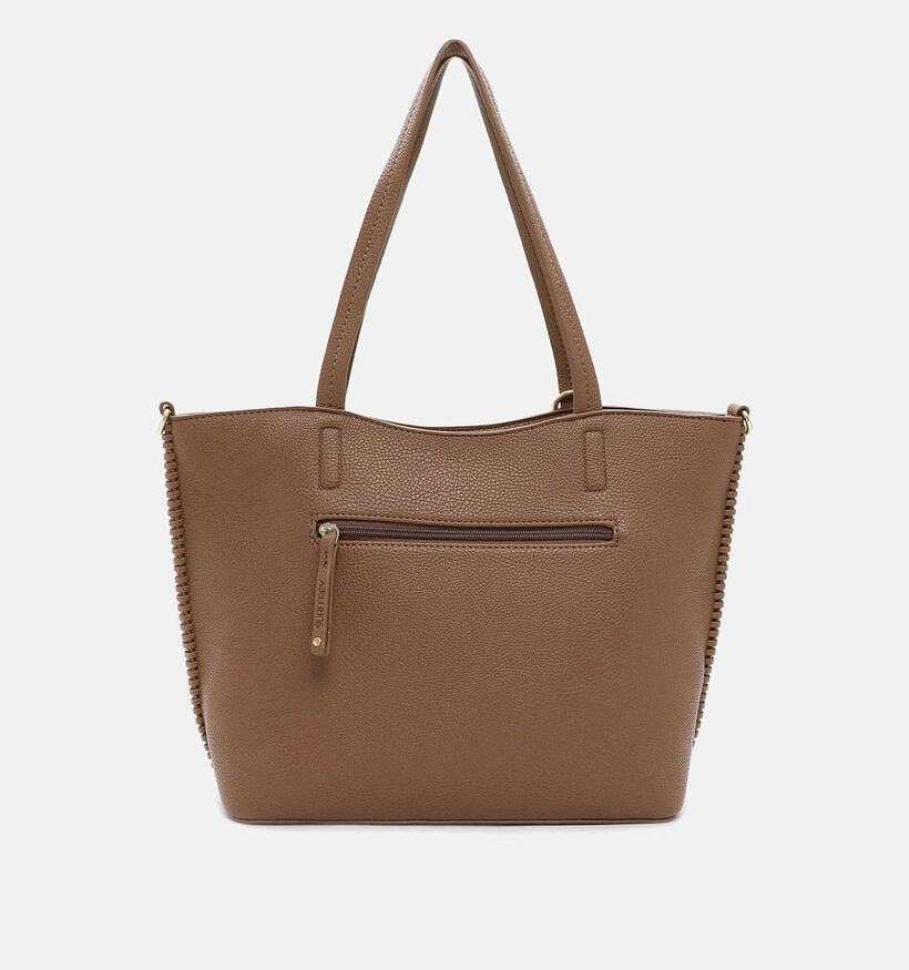 Suri Frey Daggy Cabas avec femeture éclair en Taupe pour femmes (347921)