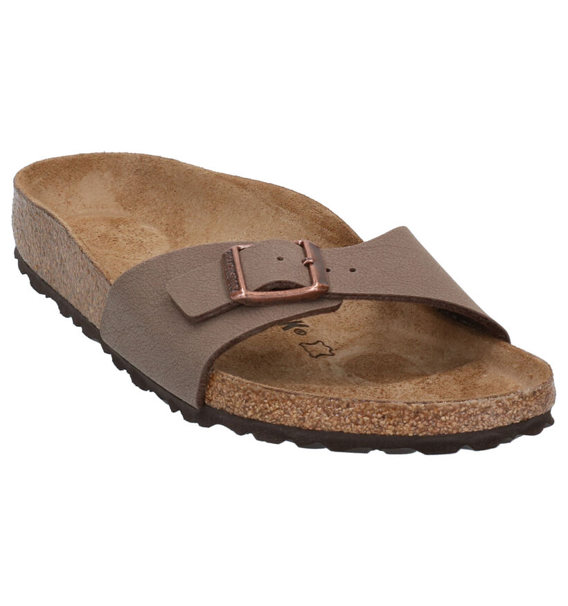 Birkenstock Madrid Birko-Flor Witte Slippers voor dames (338044)