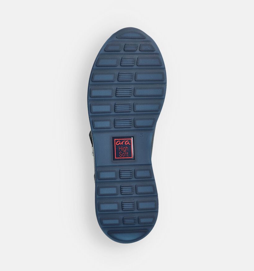 Ara Osaka 2.0 Baskets habill&eacute;es en Bleu fonc&eacute; pour femmes (370788) - pour semelles orthop&eacute;diques