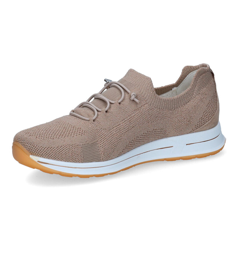 Ara Osaka 2.0 Taupe Sneakers in stof (307668)