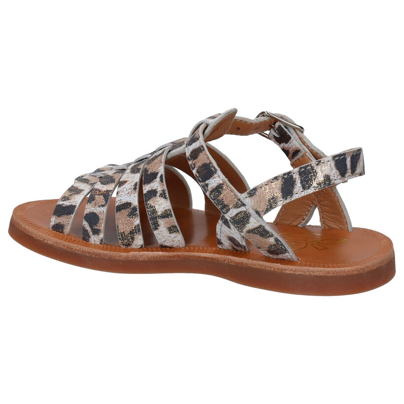 Pom d'Api Plagette Strap Roze Sandalen in leer (304791)