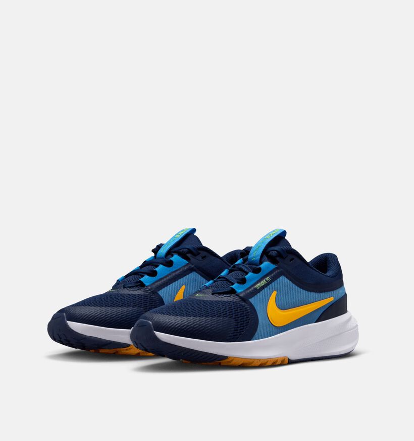 Nike Star Runner Baskets basses en Bleu pour filles, gar&ccedil;ons (367281) - pour semelles orthop&eacute;diques