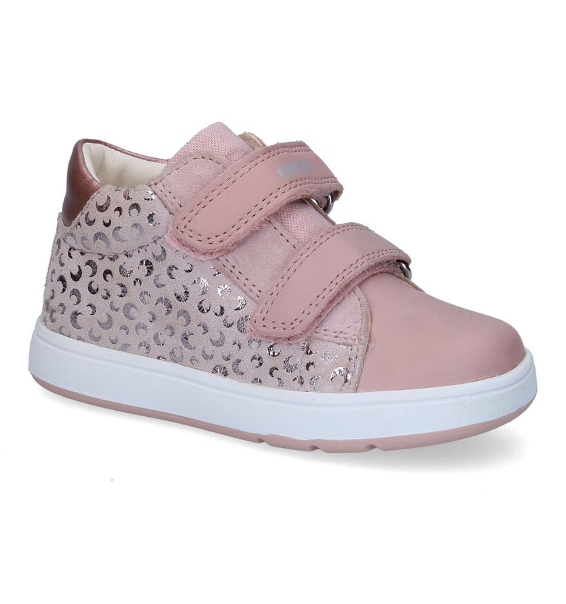 Geox Biglia Chaussures à Velcro en Rose pour filles (303779) - pour semelles orthopédiques