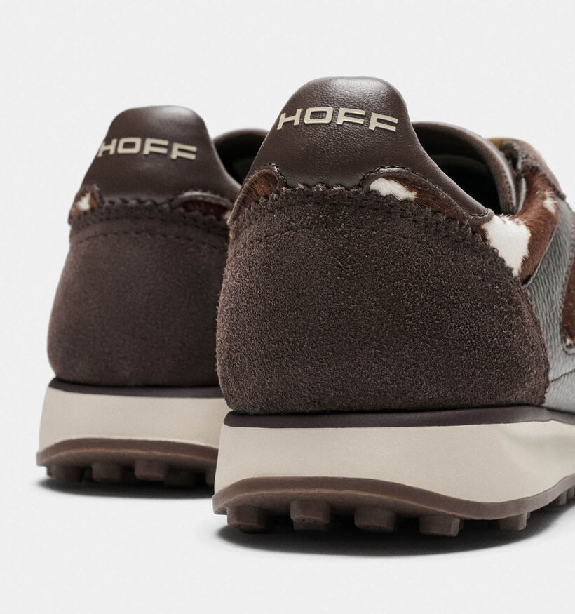 HOFF Bridge MK II Cow Print Bruine Sneakers voor dames (377090)
