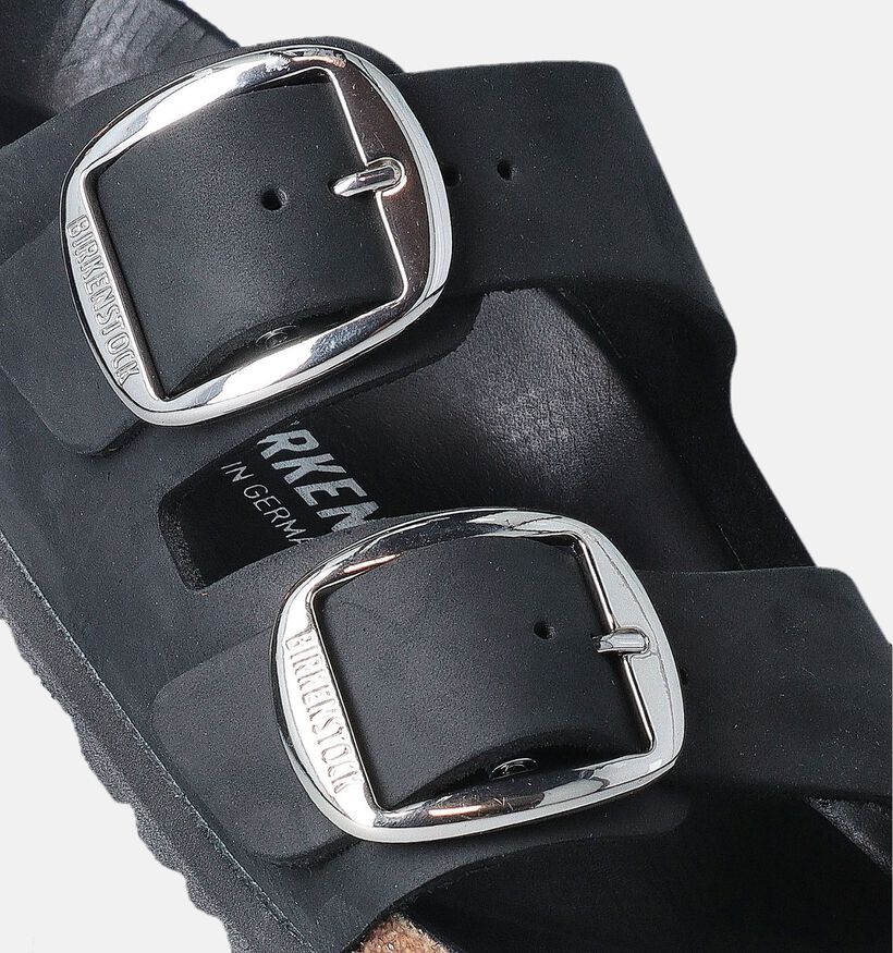 Birkenstock Arizona Big Buckle Zwarte Slippers voor dames (357606)
