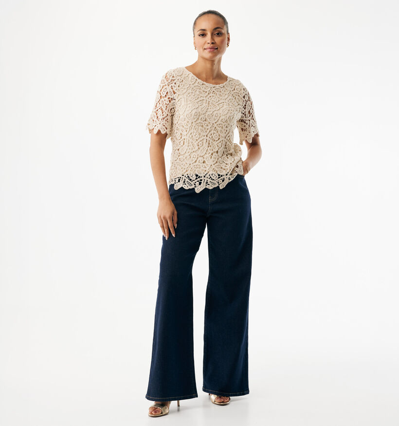 Mexx Crochet Blouse en Beige pour femmes (368562)