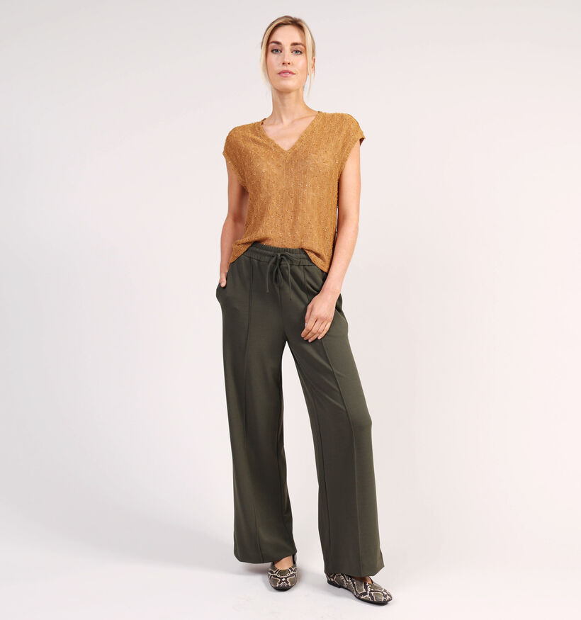 Vila Clua Wide Donkergroene Broek voor dames (361308)