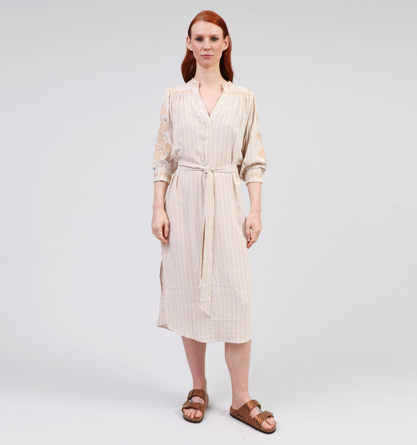 Rue Mazarine Sarita Robe long en Beige pour femmes (357947)