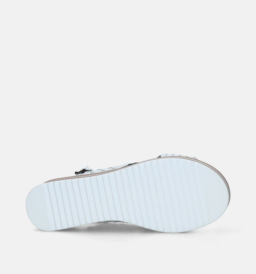 Oh My Sandals Sandales compensées en Blanc pour femmes (340080)