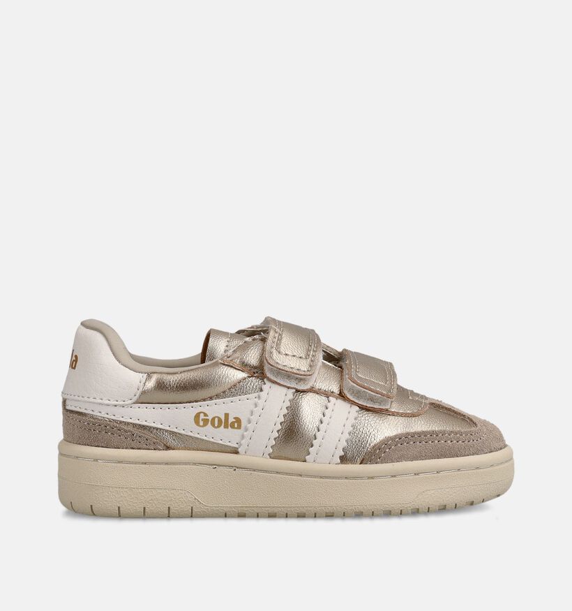 Gola Viper Glimmer Strap Gouden Sneakers voor meisjes (368507) - geschikt voor steunzolen