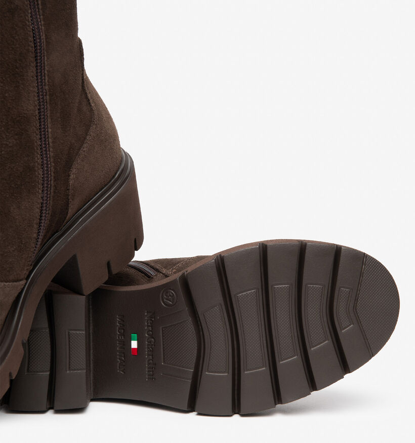 NeroGiardini Bottines en Brun fonc&eacute; pour femmes (379414) - pour semelles orthop&eacute;diques