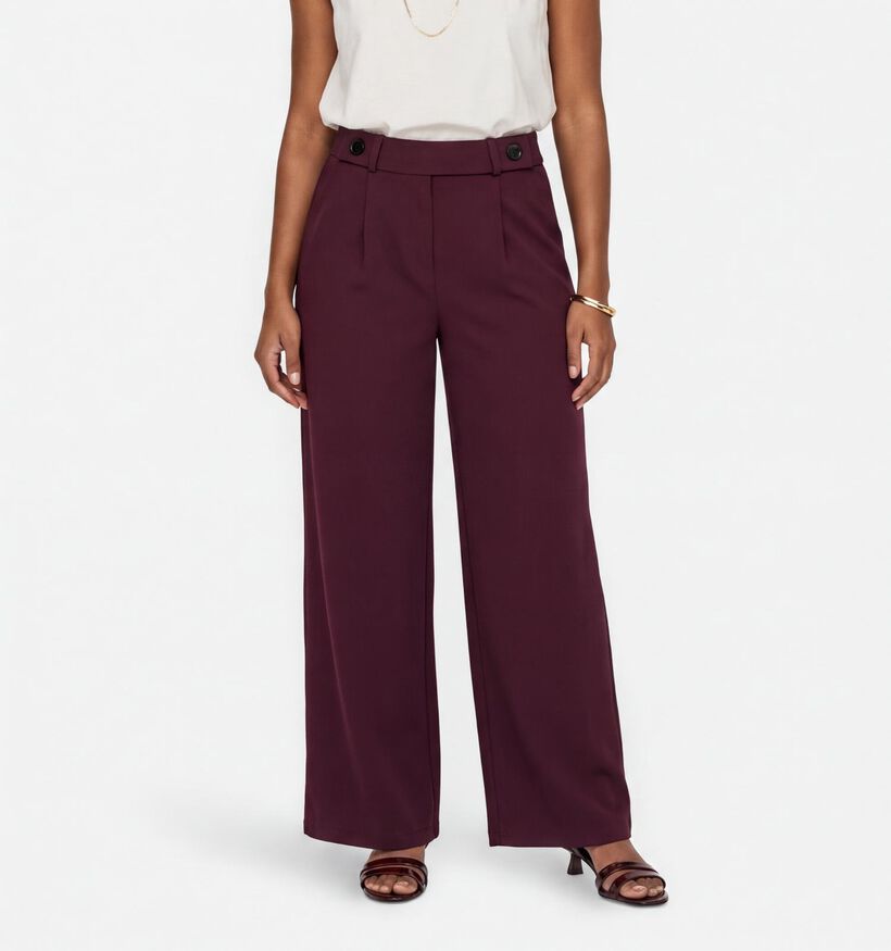 JDY Geggo Life Pantalon classique en Bordeaux pour femmes (378321)