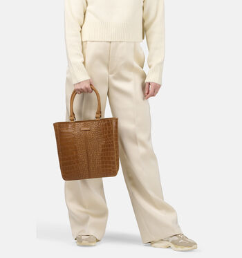 Burkely Shoppers Zwart/Cognac