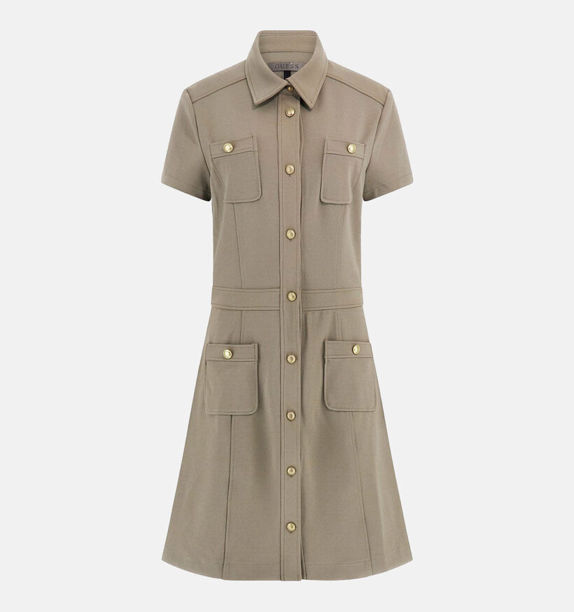 Guess Robe chemise en Vert khaki pour femmes (354584)