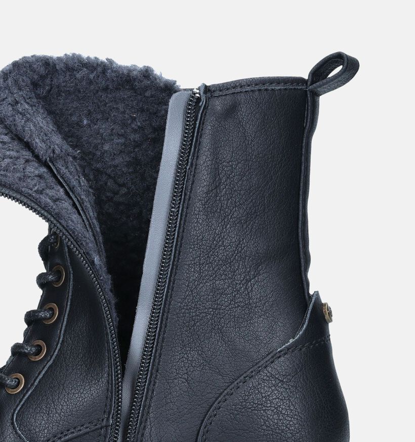Mustang Boots à lacets en Noir pour femmes (345426)